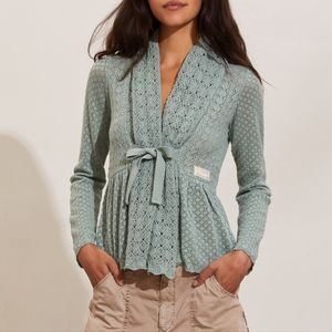 Odd Molly Can-Can Cardigan Black NWT Size 2 Medium